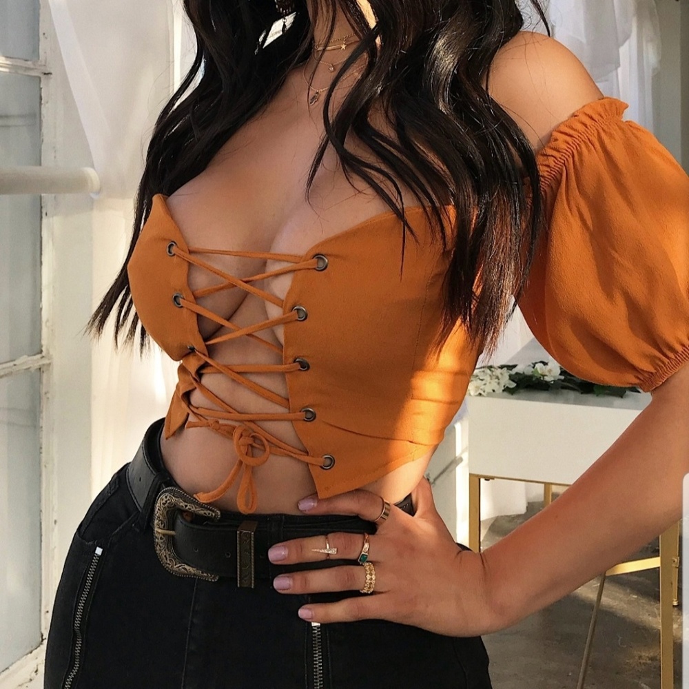 Fashion Nova Aleksa Off Shoulder Top